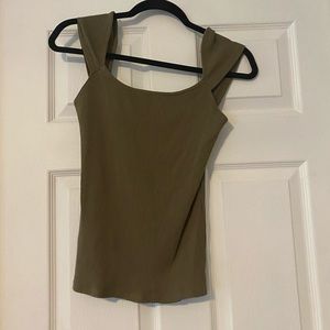 Green tank top